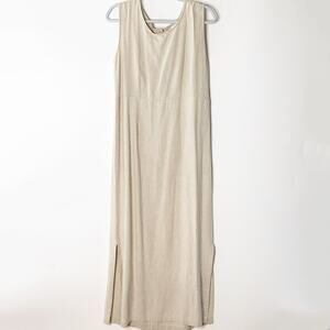 Country Wear Casuals Jumper Dress Linen Blend Oatmeal Cream Large